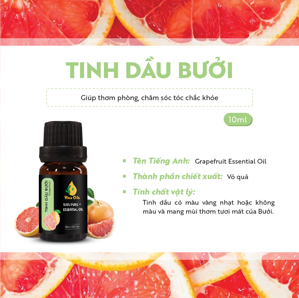 Tinh dầu xông Bưởi 10ml  (1 thùng)